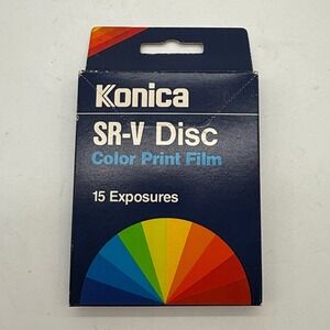 Konica SR V Disc Color Print Film 15 Exposures ISO 200 24‎